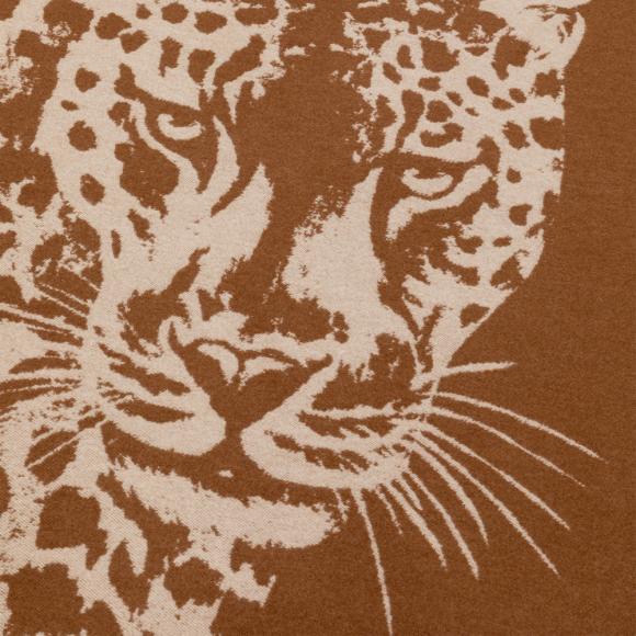 Dolce & Gabbana Casa Leopardo Jacquard Throw Fringed Cashmere 017