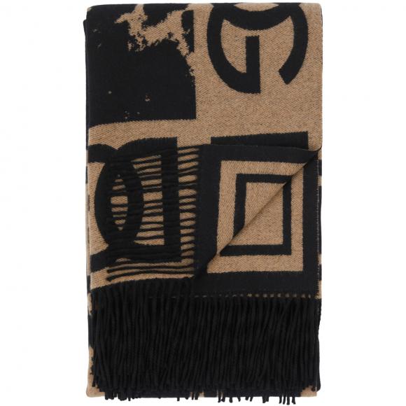 Dolce & Gabbana Casa Leopardo Jacquard Throw Fringed Cashmere 018