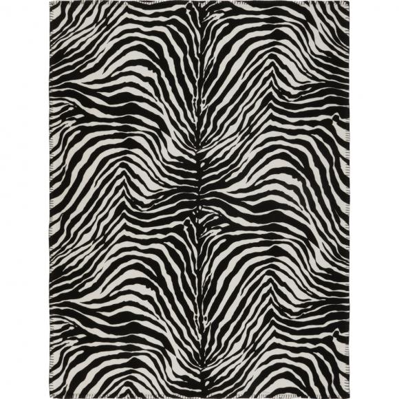 Dolce & Gabbana Casa DG Zebra Wool & Silk Throw 003