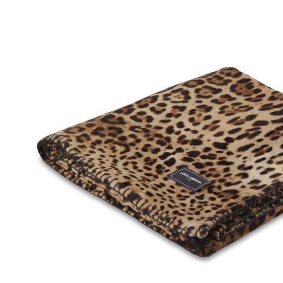 Dolce & Gabbana Casa DG Leopardo Wool & Silk Throw 003