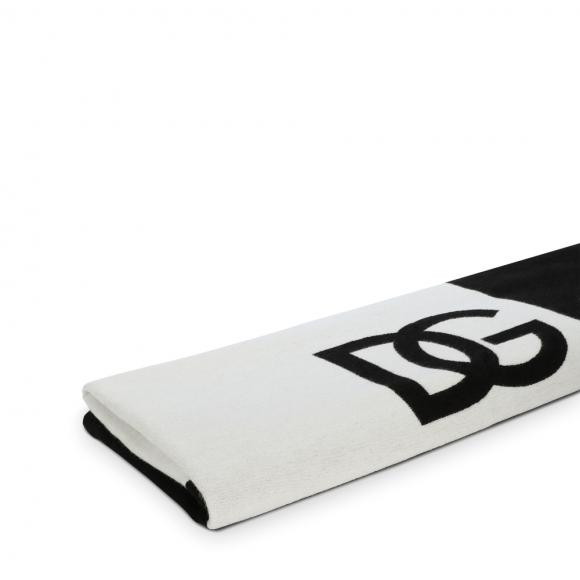 Dolce & Gabbana Casa DG Logo Cotton Jacquard Throw 057