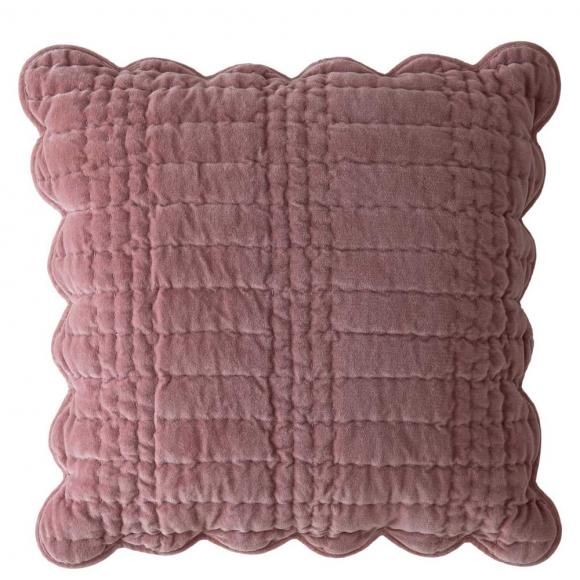 Laura Ashley Brady Scalloped Cushion Old Rose