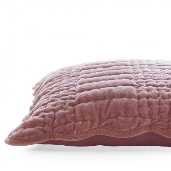 Laura Ashley Brady Scalloped Cushion Old Rose