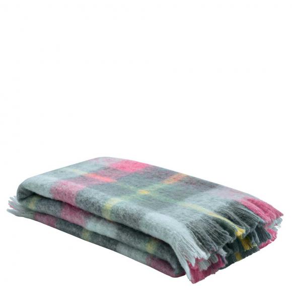 Bluebellgray Highland Check Throw Teal Pink