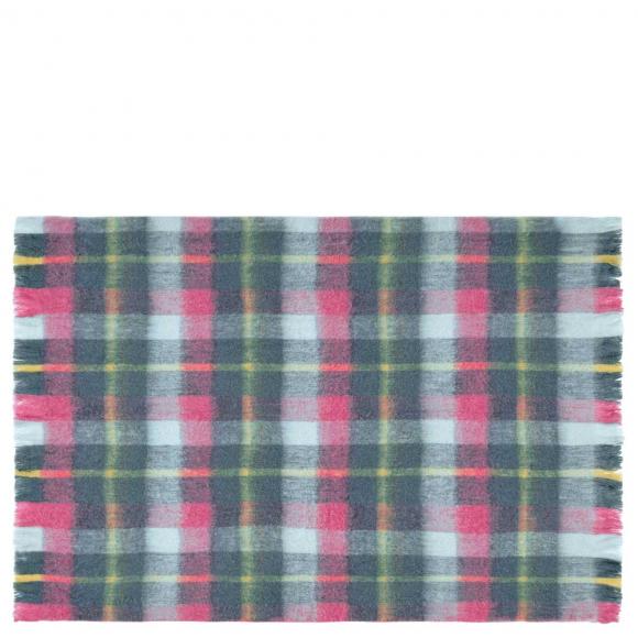Bluebellgray Highland Check Throw Teal Pink