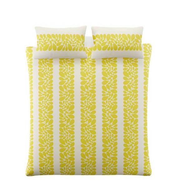 Orla Kiely Sycamore Stripe Duvet Set, Yellow