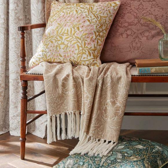 William Morris At Home Spring Thicket Cushion Mineral