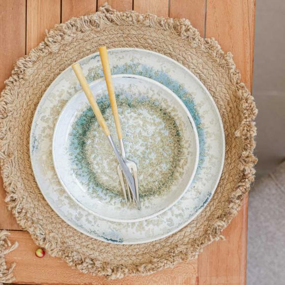 Maria Portugal Terracotta Luz Stoneware Plate