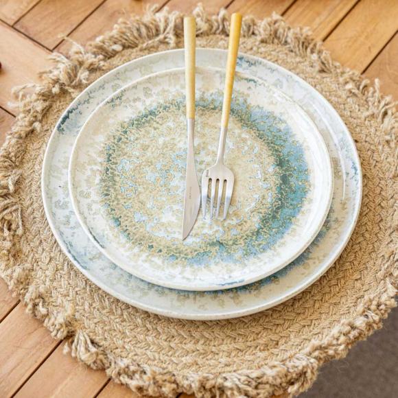 Maria Portugal Terracotta Luz Stoneware Plate