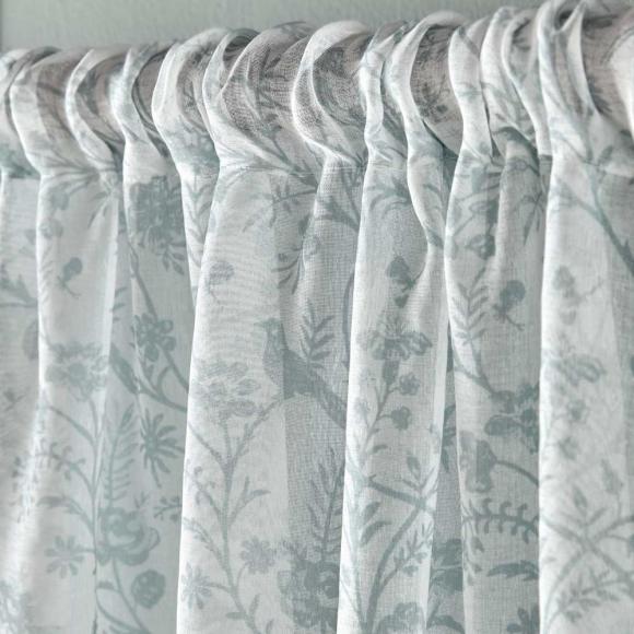 Laura Ashley Sheperds Purse Sheer Panel Duckegg