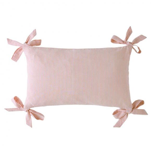 Laura Ashley Flaxley Stripe Cushion Pink