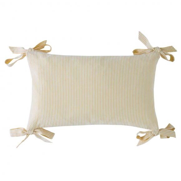 Laura Ashley Flaxley Stripe Cushion Yellow