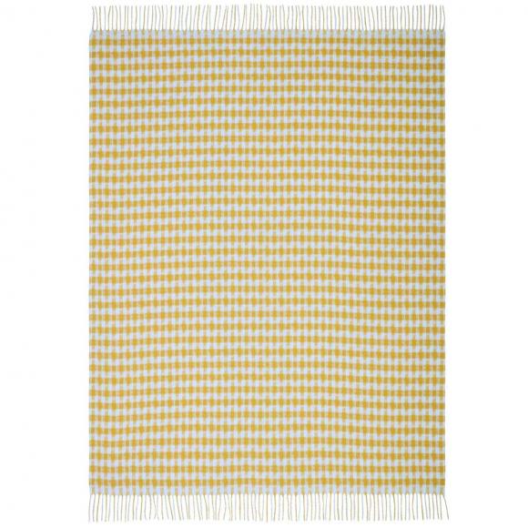 Laura Ashley Knapton Throw Ochre Yellow 