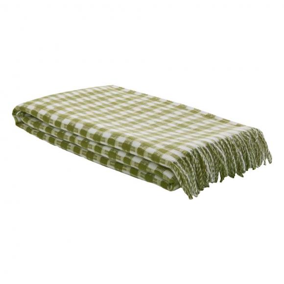 Laura Ashley Knapton Throw Olive Green
