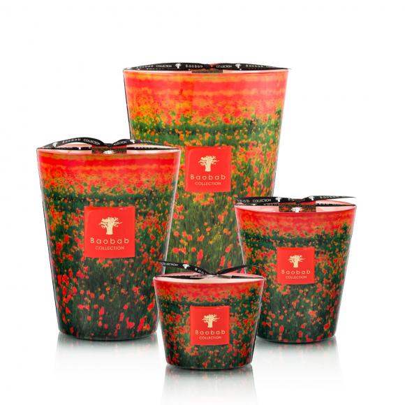 Baobab Collection Poppies Candle - Arty Flowers Limited Edition Collection