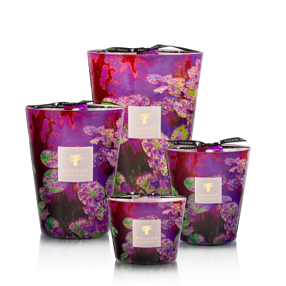 Baobab Collection Water Lily Candle - Arty Flowers Limited Edition Collection