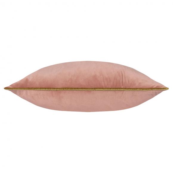 Furn Meridian Velvet Cushion Blush - Gold