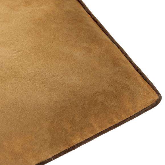Furn Meridian Velvet Cushion Cover Caramel-Chocolate