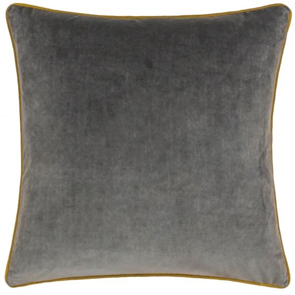Furn Meridian Velvet Cushion Cover Charcoal-Moss