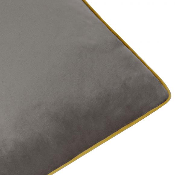 Furn Meridian Velvet Cushion Cover Charcoal-Moss