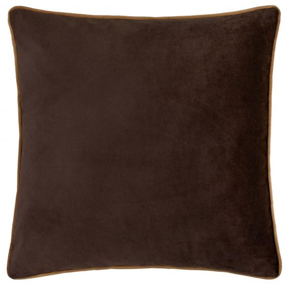 Furn Meridian Velvet Cushion Cover Chocolate-Caramel