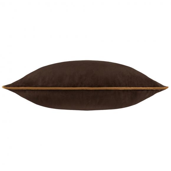 Furn Meridian Velvet Cushion Cover Chocolate-Caramel