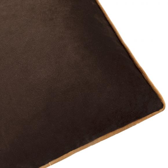 Furn Meridian Velvet Cushion Cover Chocolate-Caramel