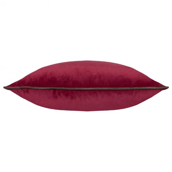 Furn Meridian Velvet Cushion Cover Cranberry-Mocha