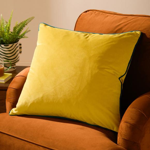 Furn Meridian Velvet Cushion Cover Cylon-Teal