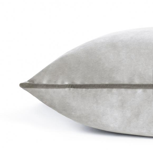 Furn Meridian Velvet Cushion Cover Dove-Charcoal