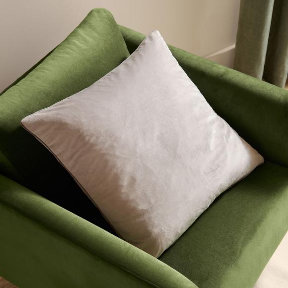 Furn Meridian Velvet Cushion Cover Dove-Charcoal