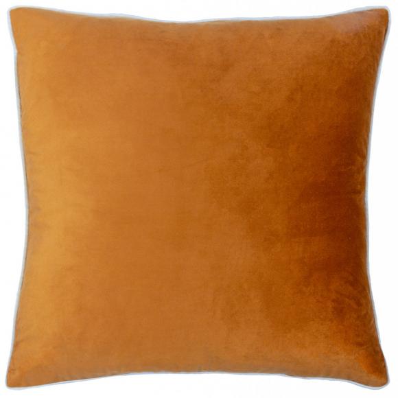 Furn Meridian Velvet Cushion Cover Ginger-Ecru