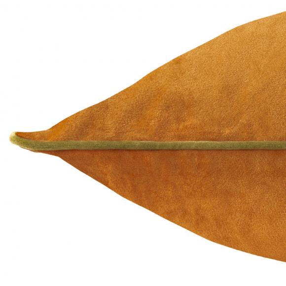 Furn Meridian Velvet Cushion Cover Ginger-Olive