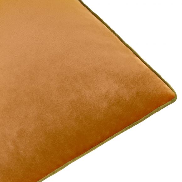 Furn Meridian Velvet Cushion Cover Ginger-Olive