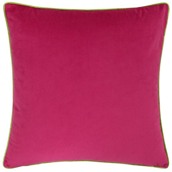 Furn Meridian Velvet Cushion Cover Hot Pink-Lime