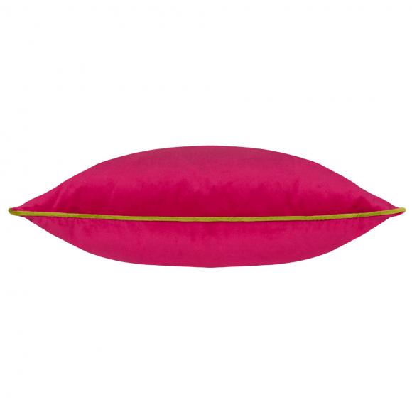 Furn Meridian Velvet Cushion Cover Hot Pink-Lime