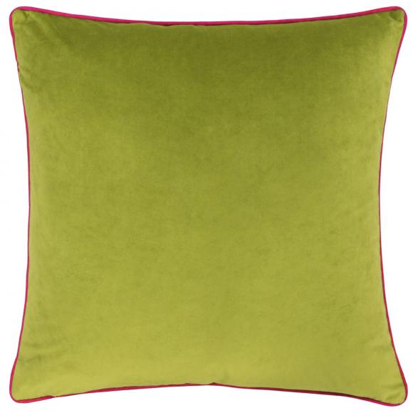 Furn Meridian Velvet Cushion Cover Lime-Hot Pink