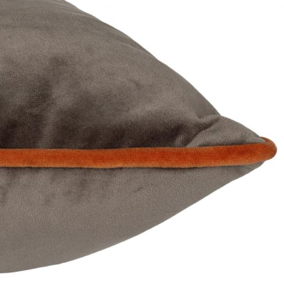 Furn Meridian Velvet Cushion Cover Mocha-Pumpkin