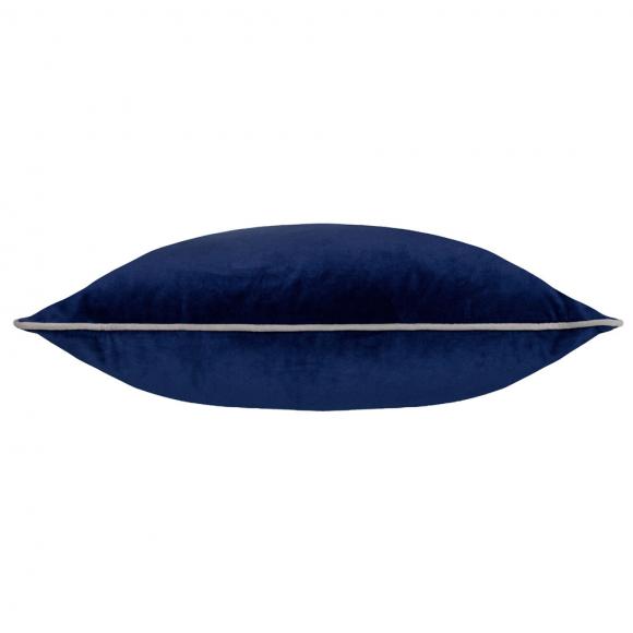 Furn Meridian Velvet Cushion Cover Navy-Silver