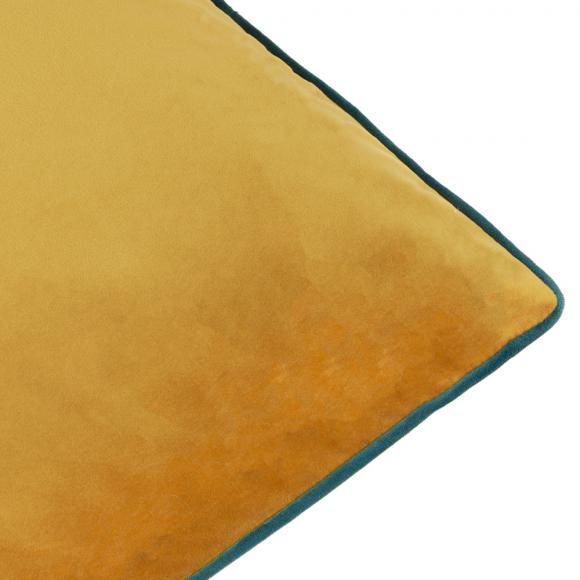 Furn Meridian Velvet Cushion Cover Ochre-Teal