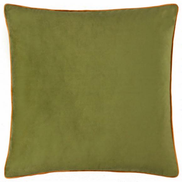 Furn Meridian Velvet Cushion Cover Olive-Ginger