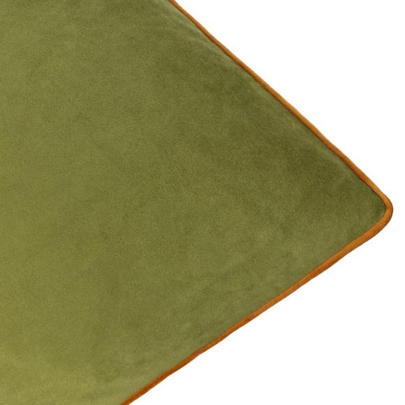 Furn Meridian Velvet Cushion Cover Olive-Ginger
