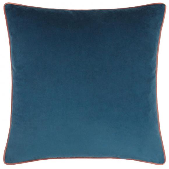 Furn Meridian Velvet Cushion Cover Petrol-Blush