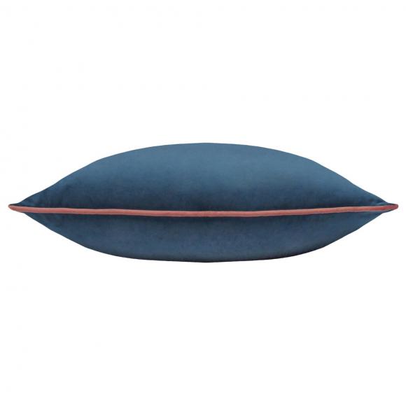 Furn Meridian Velvet Cushion Cover Petrol-Blush