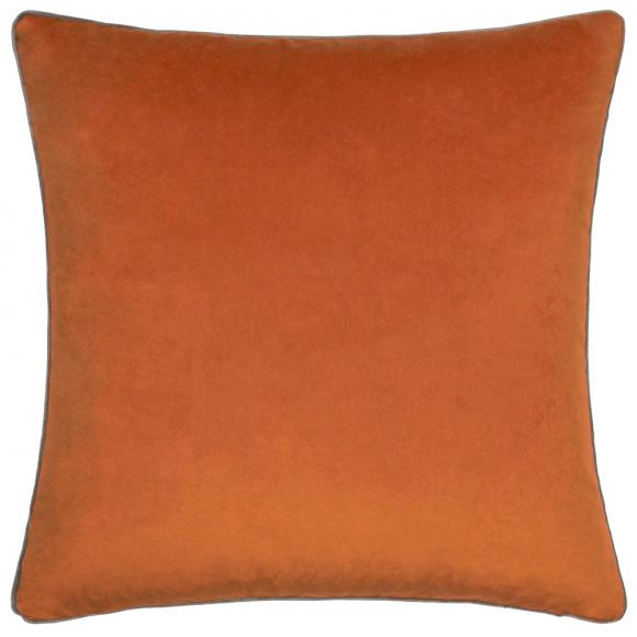 Furn Meridian Velvet Cushion Cover Pumpkin-Mocha
