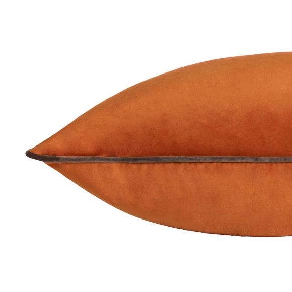 Furn Meridian Velvet Cushion Cover Pumpkin-Mocha