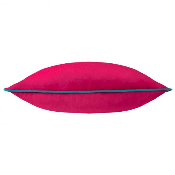 Furn Meridian Velvet Cushion Cover Raspberry-Teal