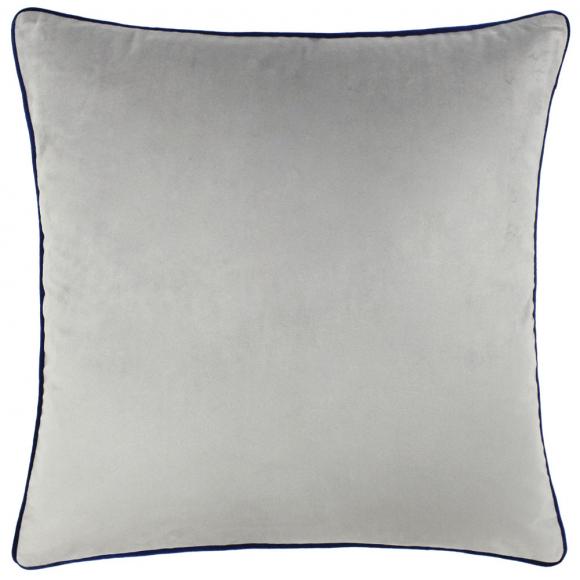 Furn Meridian Velvet Cushion Cover Silver-Navy