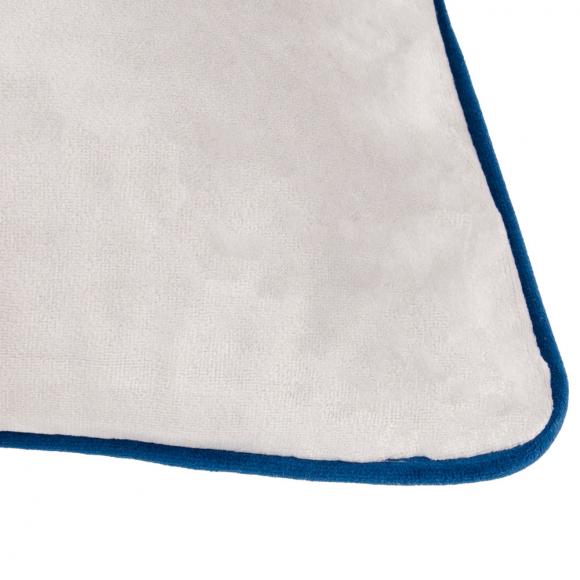 Furn Meridian Velvet Cushion Cover Silver-Navy