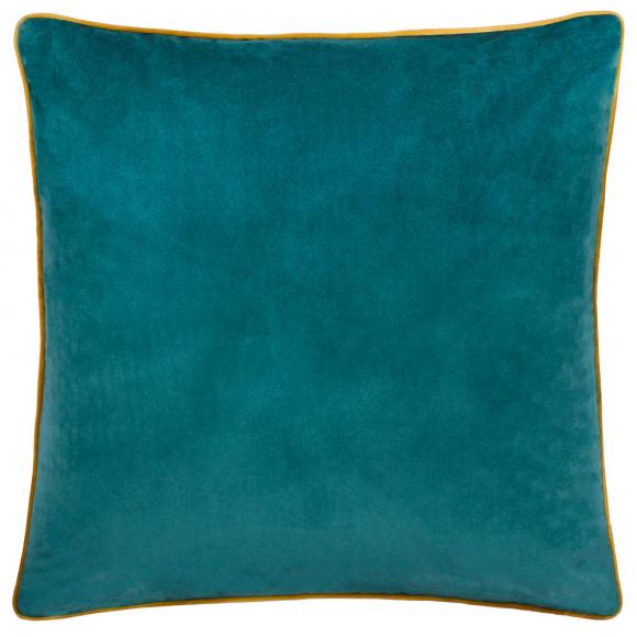 Furn Meridian Velvet Cushion Cover Teal-Ochre